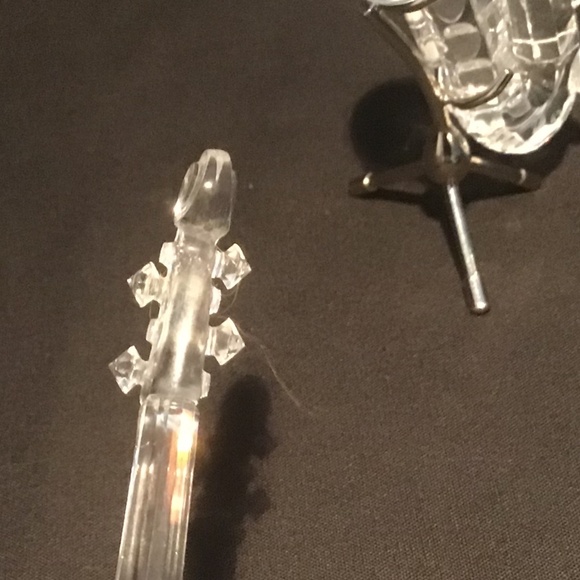 Swarovski Crystal Musical Instruments - HARP, VIOLIN, SAXOPHONE, LUTE - W/Boxes - Picture 9 of 11